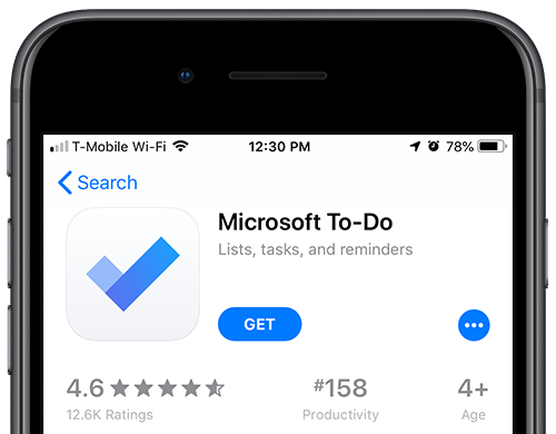 Microsoft To-Do App Screenshot